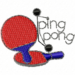 Racket Embroidery Design 1